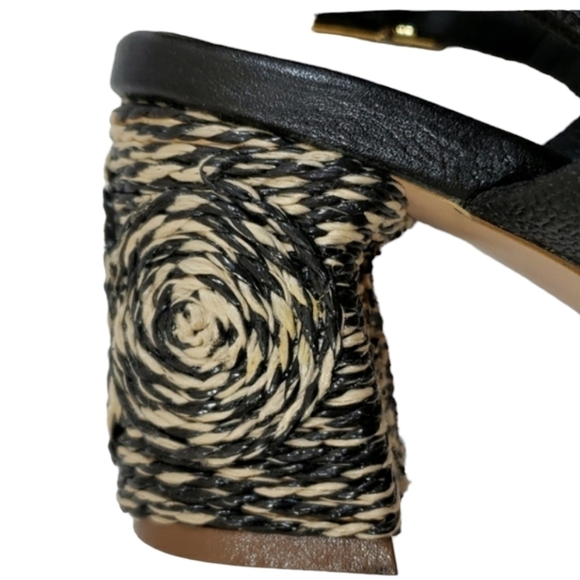 Kaanas~Size 6~Black Leather Sandals Java-Blk. - Picture 3 of 11